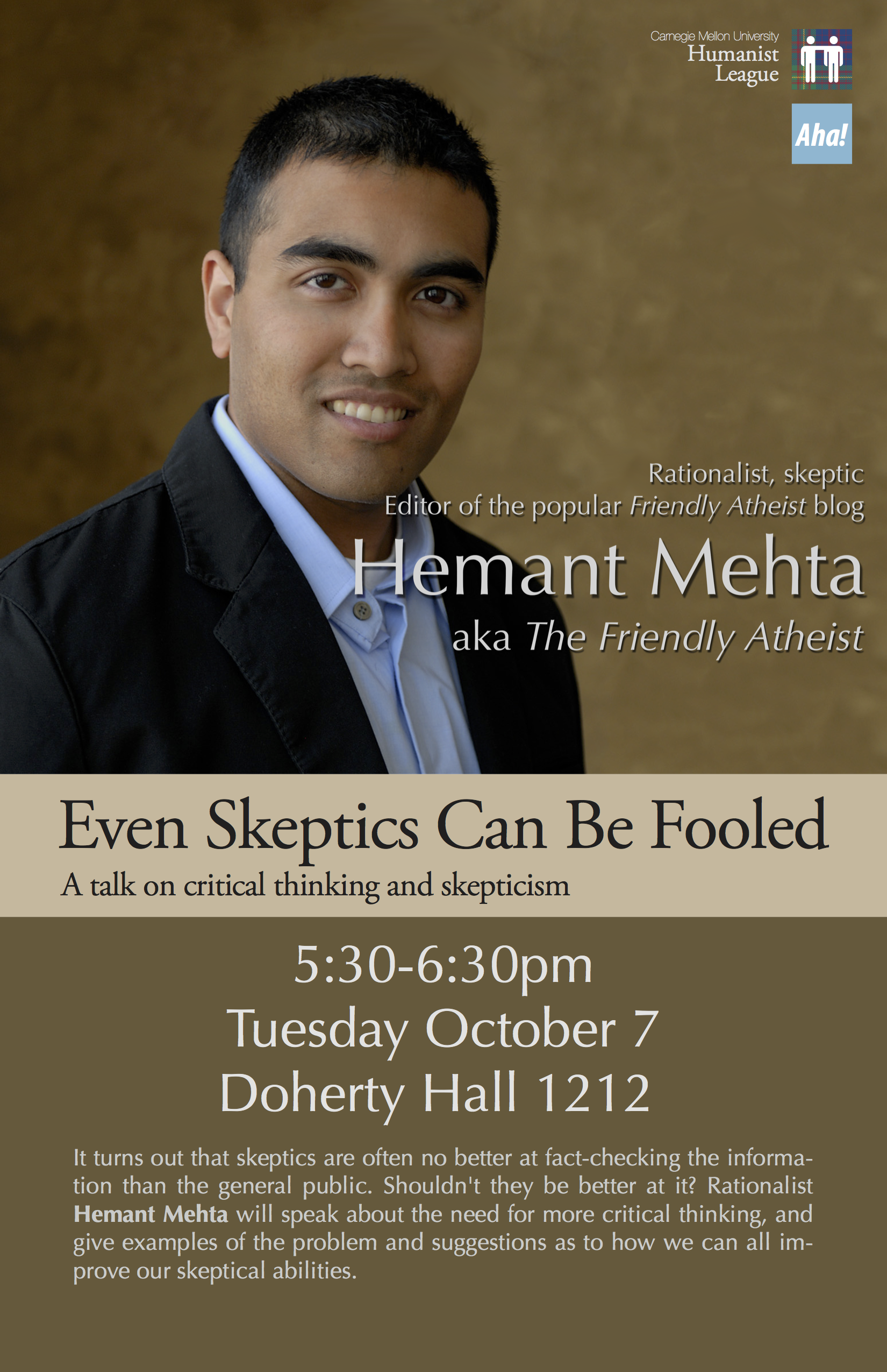 Hemant Mehta – Even Skeptics Can Be Fooled Poster