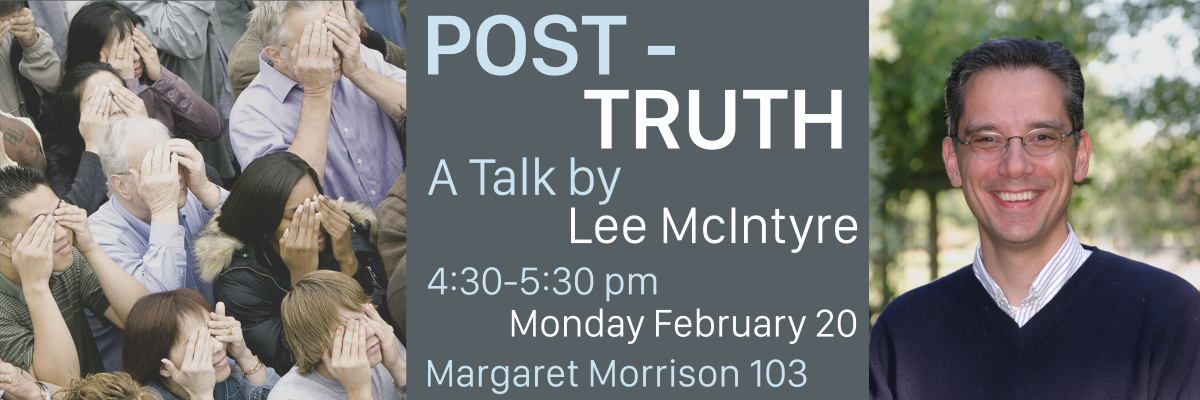 Lee McIntyre – Post-Truth Banner