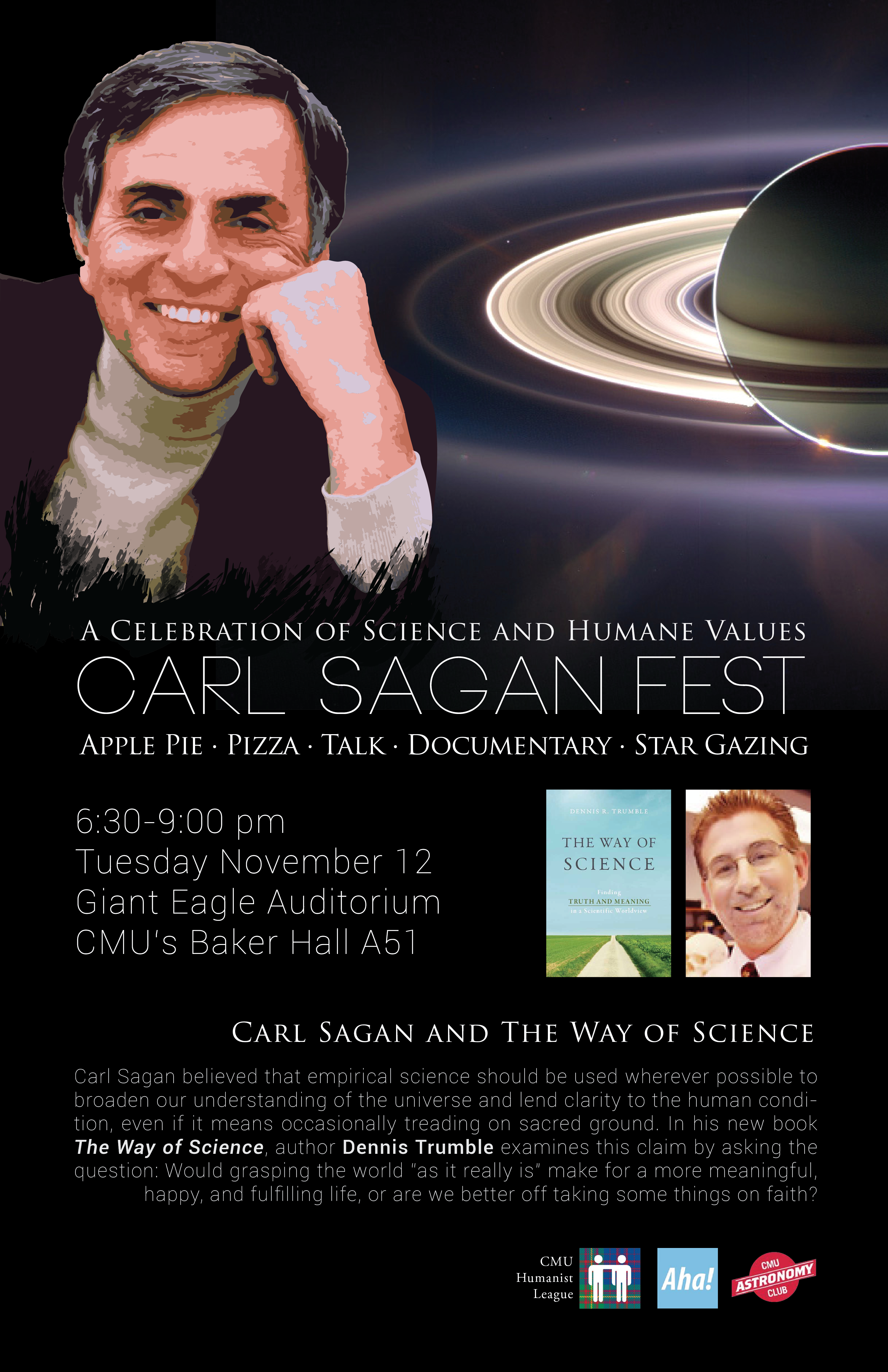 Carl Sagan Fest – Carl Sagan and The Way of Science Poster