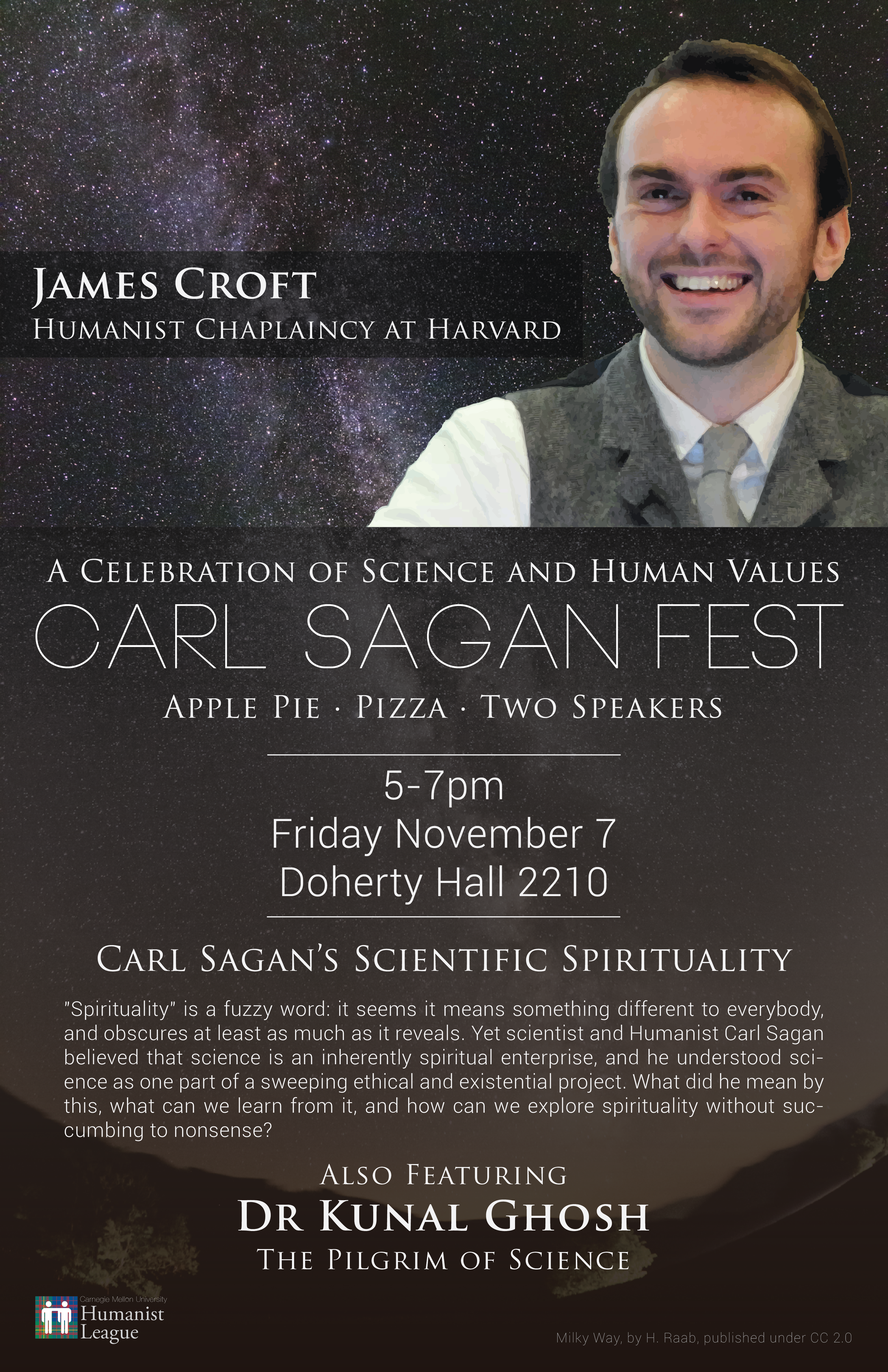 Carl Sagan Fest – A Celebration of Science and Human Values Poster