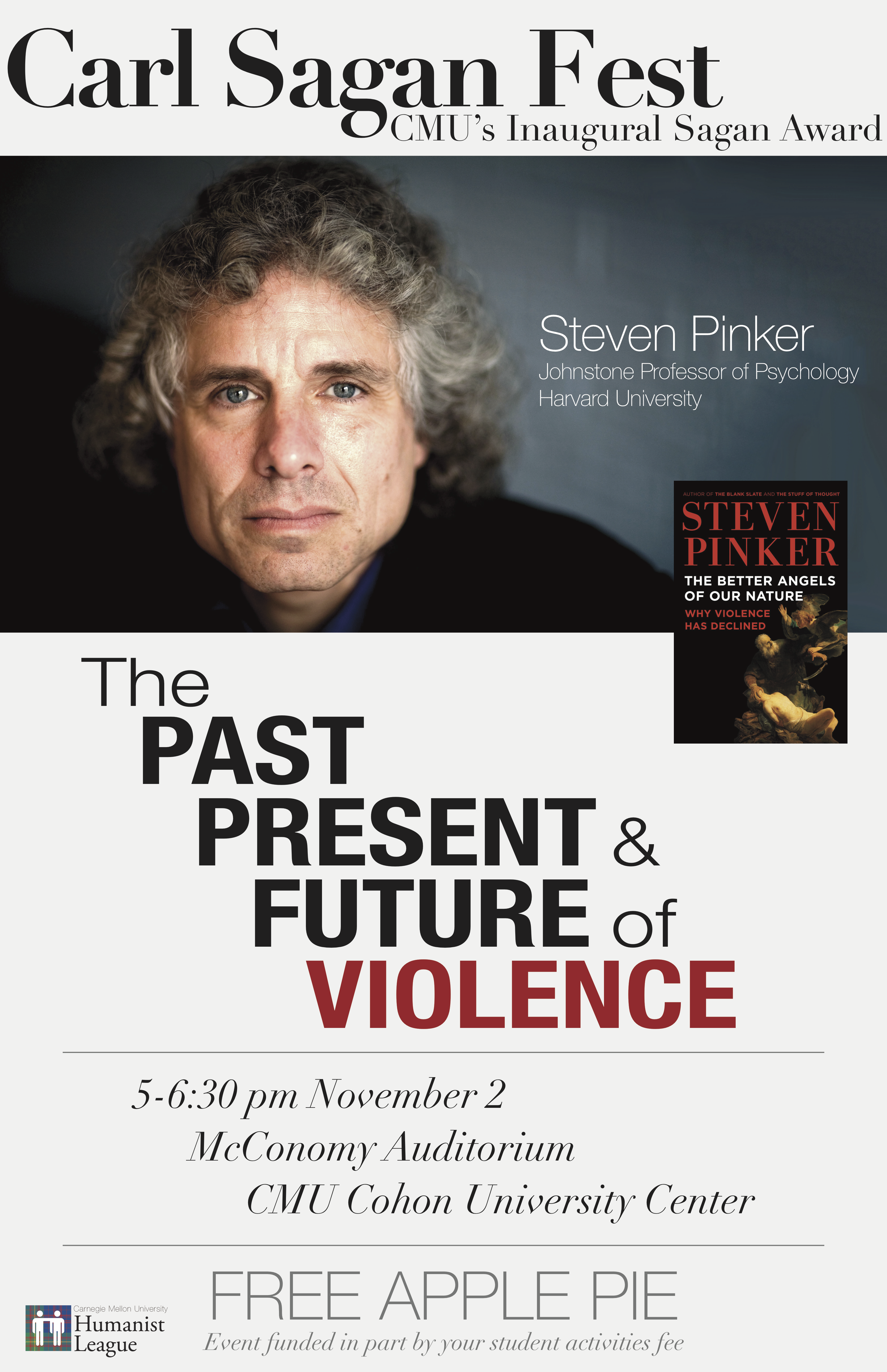 Carl Sagan Fest, featuring Steven Pinker Poster